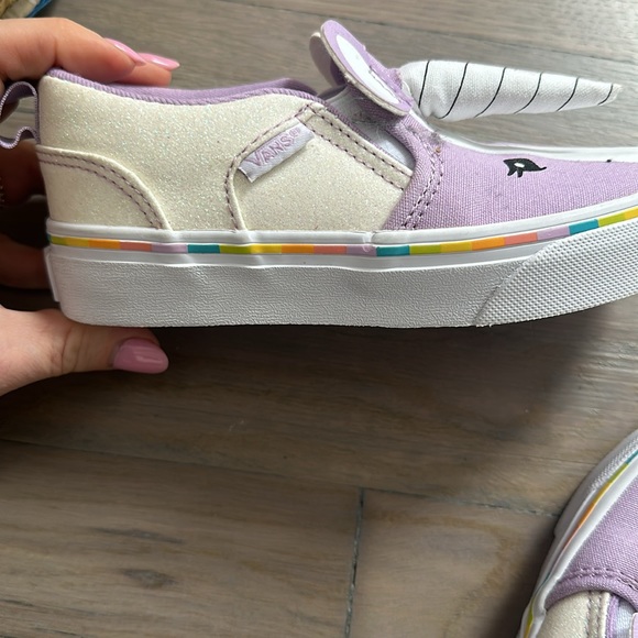Unicorn Purple Vans Slip Ons Size 12 - Picture 4 of 5